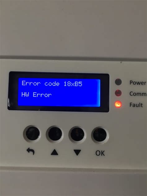This is what the manual says: <b>Error</b>: AC Voltage Too High. . Solaredge error 3x2 inverter communication error